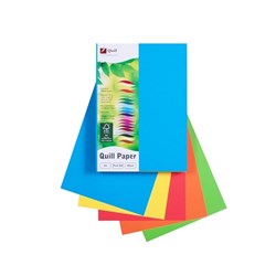 QUILL COLOUR COPY PAPER A4 80gsm 500 Bright Assorted